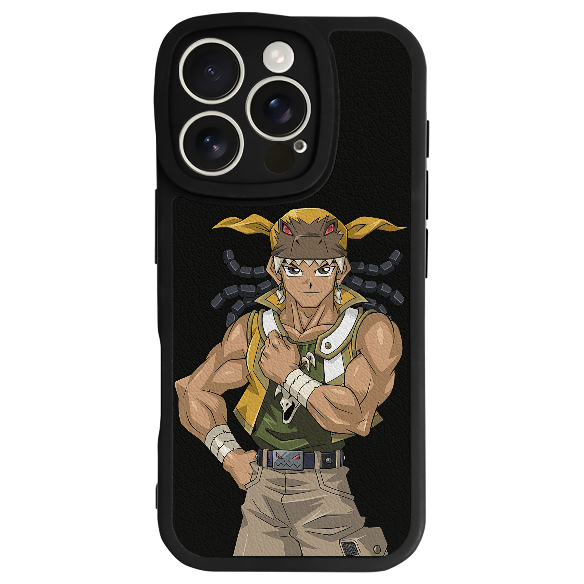 （画像用） 遊☆戯☆王 Yu-Gi-Oh! 【iPhone 16シリーズ対応】シリコンスマホケース（レザー調） 材質：シリコン